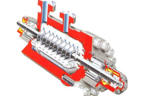 Multistage double casing pump